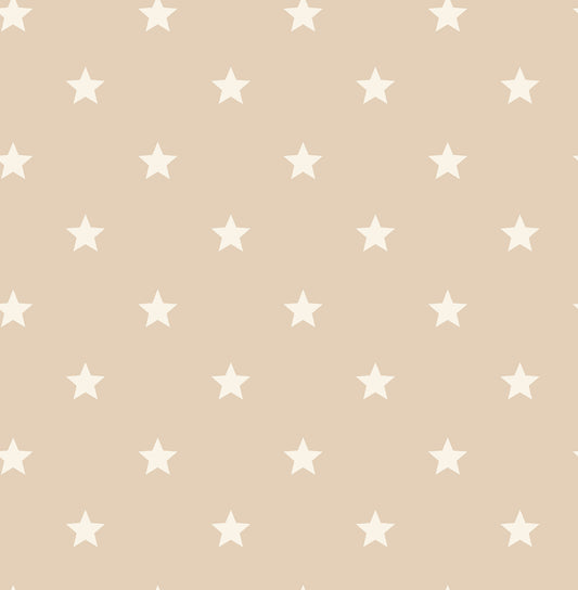 York Wallcoverings Advantage Starry Motif Light Brown Geometric Wallpaper Graphics Whimsical Light Brown  Wallpaper - 4203-27581