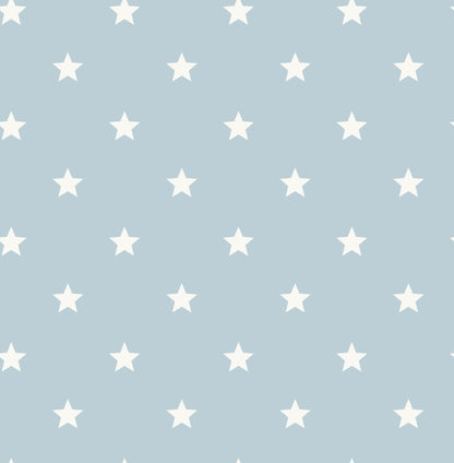 York Wallcoverings Advantage Starry Motif Light Blue Geometric Wallpaper Graphics Whimsical Light Blue  Wallpaper - 4203-27583