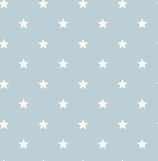 York Wallcoverings Advantage Starry Motif Light Blue Geometric Wallpaper Graphics Whimsical Light Blue  Wallpaper - 4203-27583