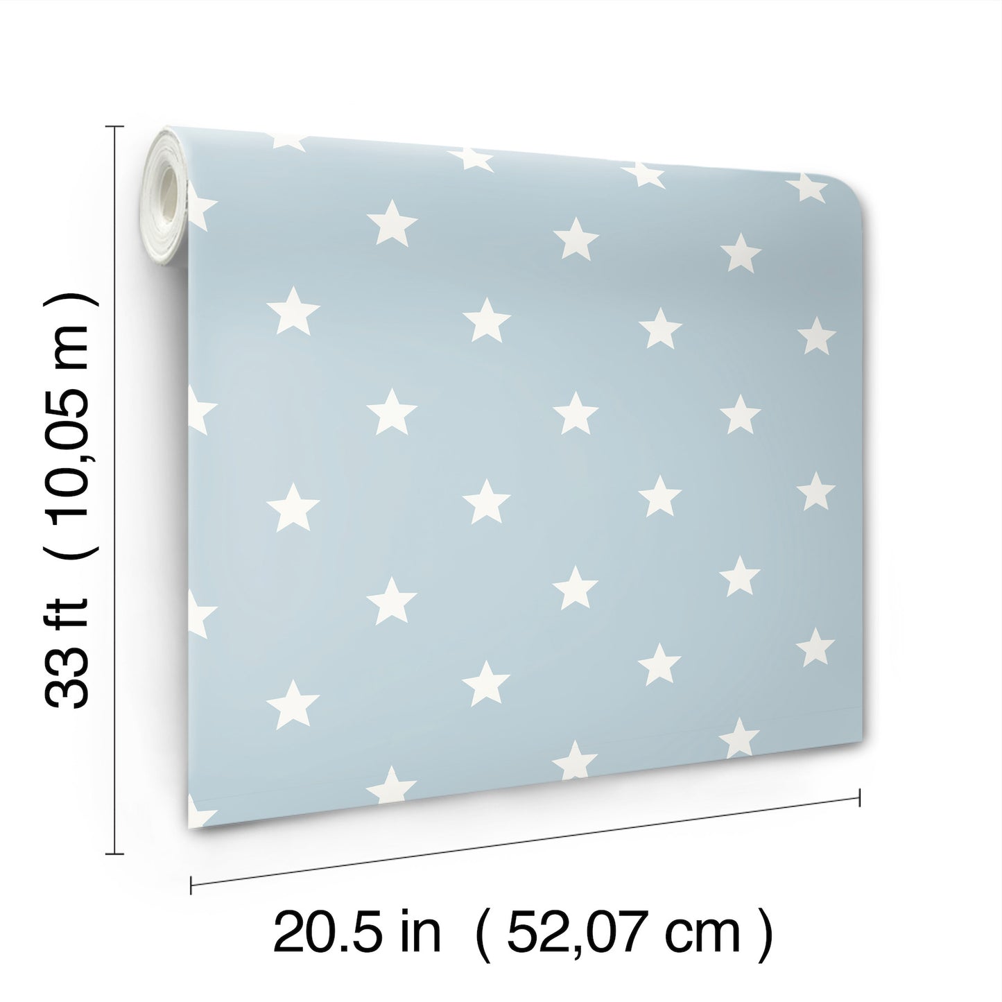 York Wallcoverings Advantage Starry Motif Light Blue Geometric Wallpaper Graphics Whimsical Light Blue  Wallpaper - 4203-27583