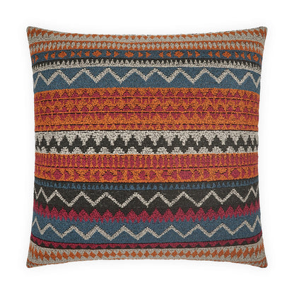 D.V. KAP HOME   24" x 24" Naya Pillow - Carnival Chevron, Global    - 4205-C-2424