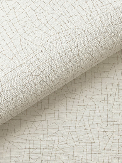 York Wallcoverings Warner Cary Ivory Faux Grasscloth Wallpaper Graphics Transitional Ivory  Wallpaper - 4207-5407