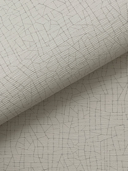York Wallcoverings Warner Cary Taupe Petite Maze Wallpaper Graphics Transitional Taupe  Wallpaper - 4207-5411
