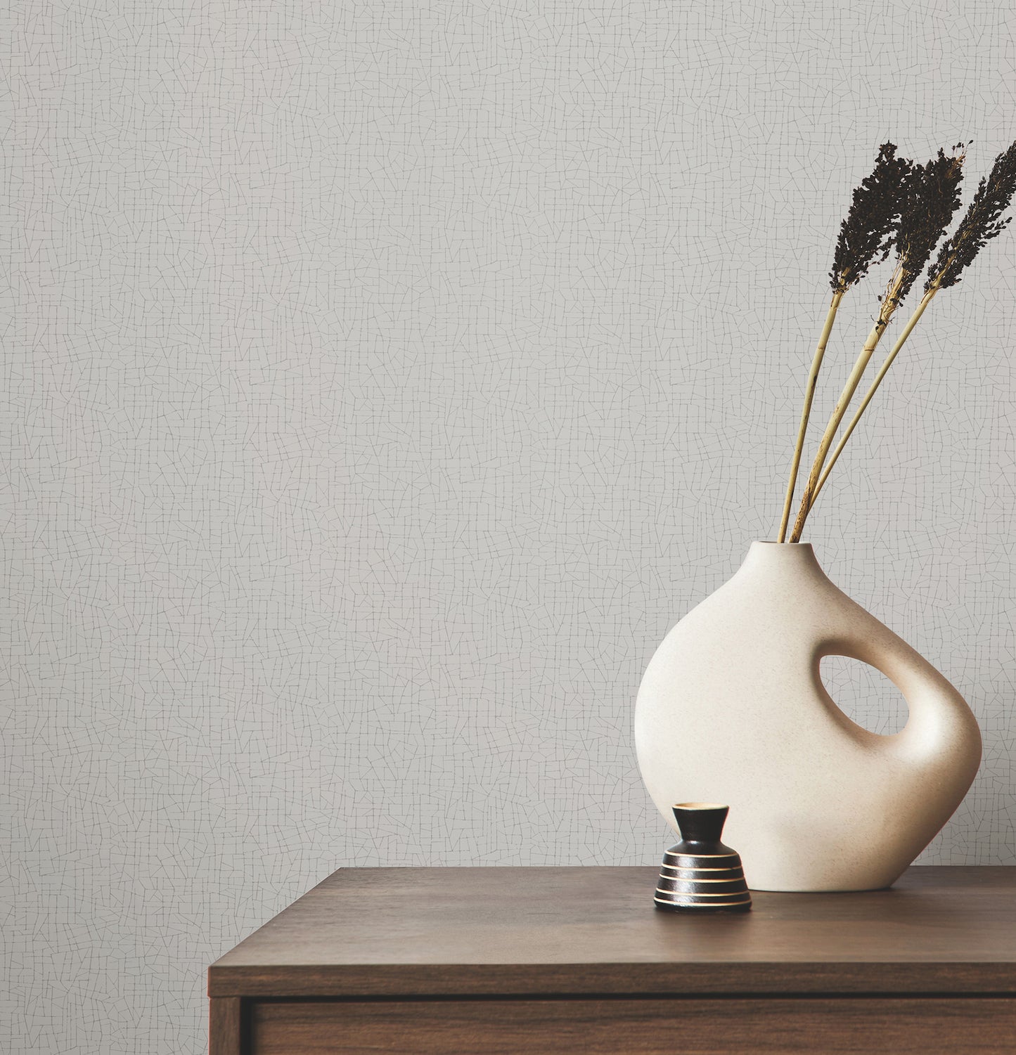 York Wallcoverings Warner Cary Grey Petite Maze Wallpaper Graphics Transitional Grey  Wallpaper - 4207-5412