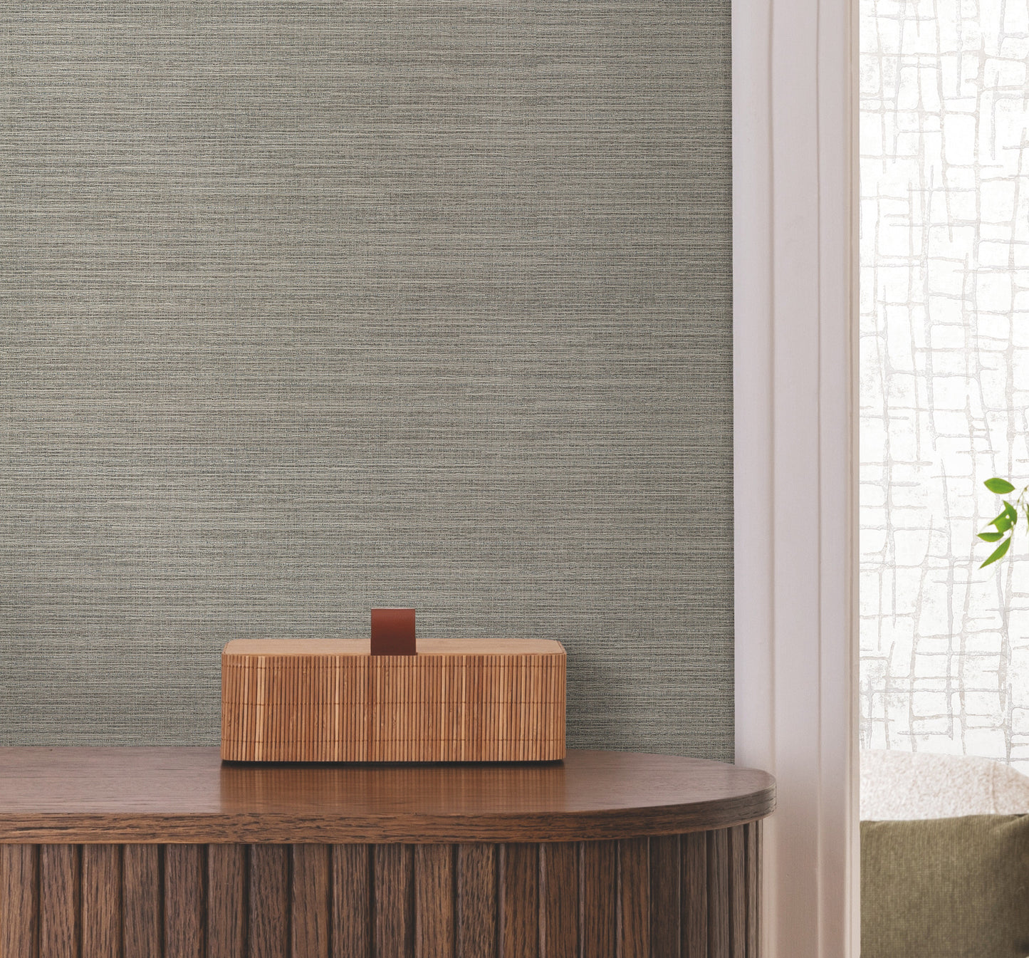 York Wallcoverings Warner Rhett Green Striated Wallpaper Graphics Transitional Green  Wallpaper - 4207-5425