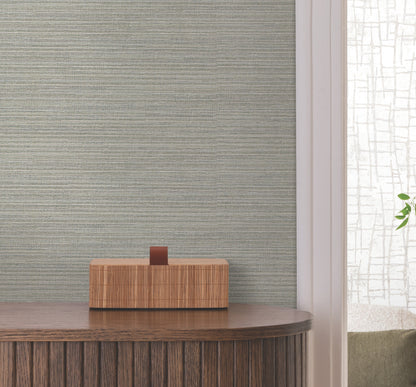 York Wallcoverings Warner Rhett Dark Green Striated Wallpaper Graphics Transitional Dark Green  Wallpaper - 4207-5429