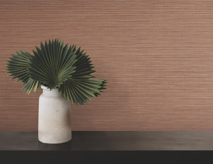 York Wallcoverings Warner Lorn Red Faux Grasscloth Wallpaper Graphics Transitional Red  Wallpaper - 4207-5432