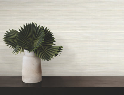 York Wallcoverings Warner Lorn Bone Faux Grasscloth Wallpaper Graphics Transitional Bone  Wallpaper - 4207-5436