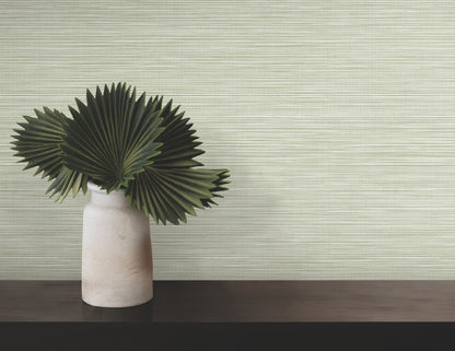 York Wallcoverings Warner Lorn Green Faux Grasscloth Wallpaper Graphics Transitional Green  Wallpaper - 4207-5437