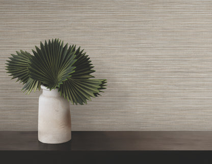 York Wallcoverings Warner Lorn Taupe Faux Grasscloth Wallpaper Graphics Transitional Taupe  Wallpaper - 4207-5438