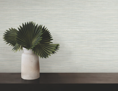 York Wallcoverings Warner Lorn Light Blue Faux Grasscloth Wallpaper Graphics Transitional Light Blue  Wallpaper - 4207-5440