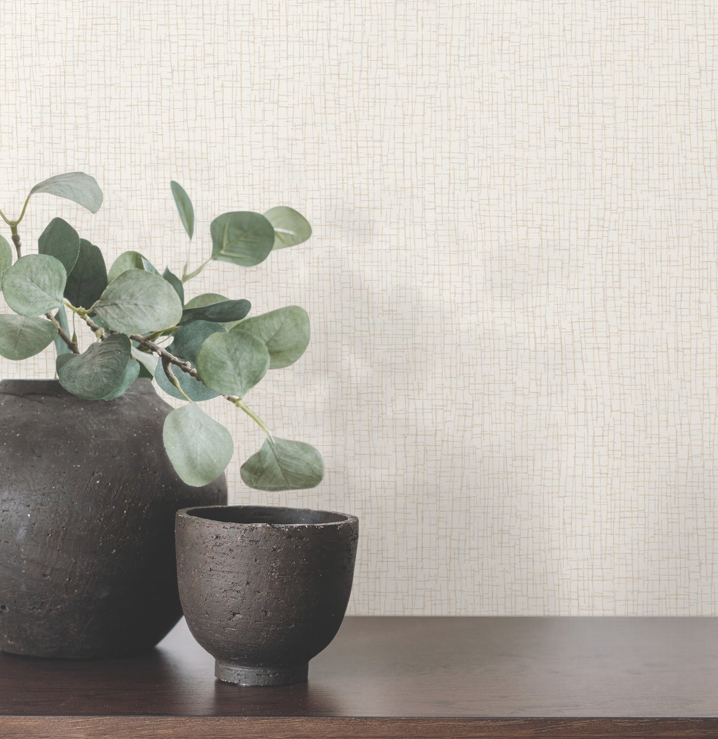 York Wallcoverings Warner Aden Ivory Linear Abstract Wallpaper Abstract Transitional Ivory  Wallpaper - 4207-5450