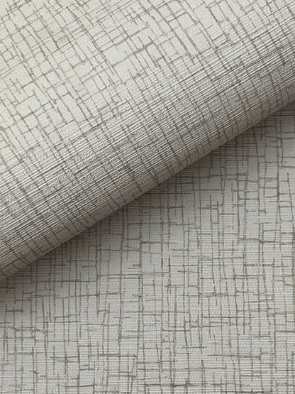 York Wallcoverings Warner Aden Taupe Linear Abstract Wallpaper Abstract Transitional Taupe  Wallpaper - 4207-5451