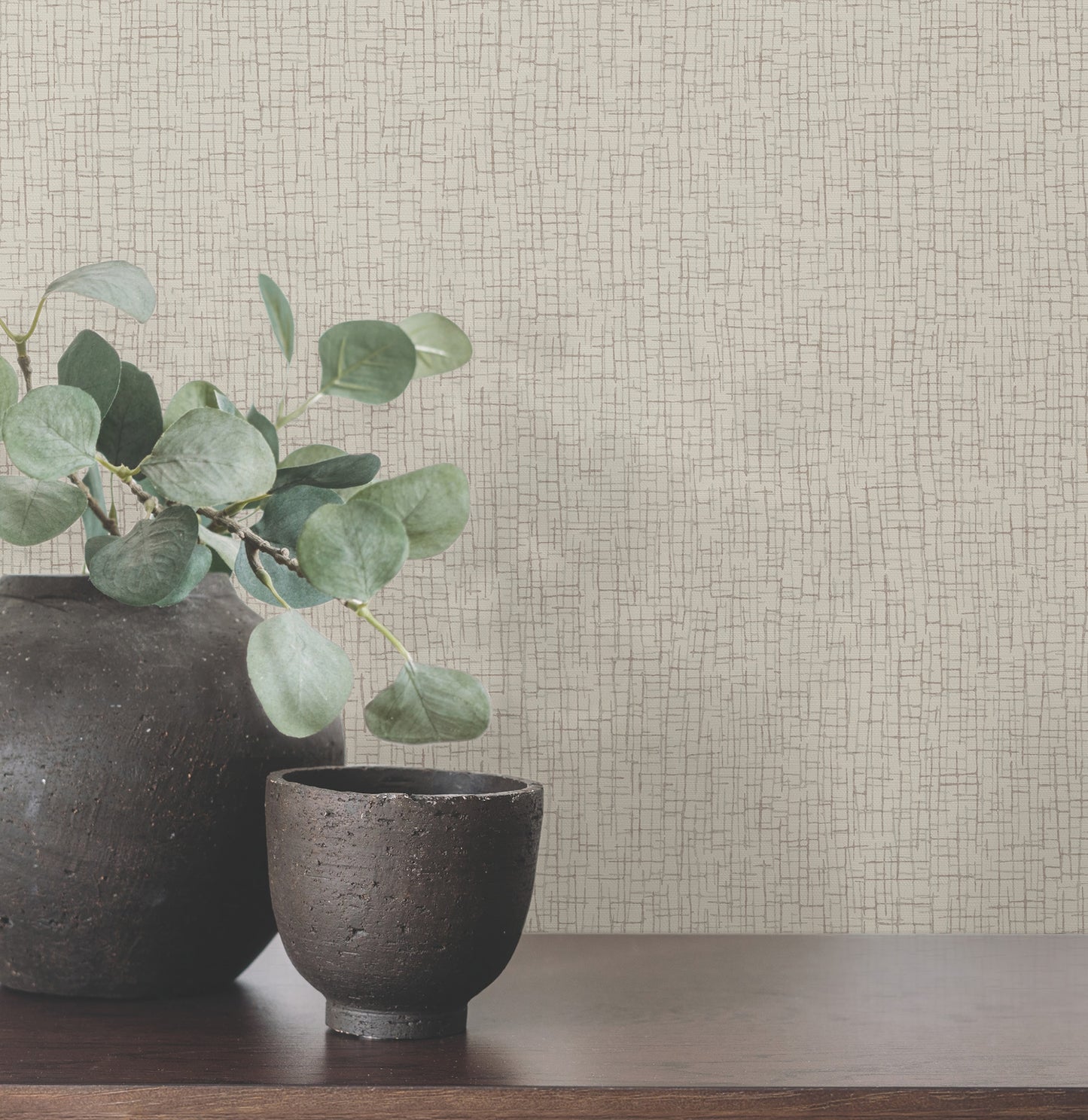 York Wallcoverings Warner Aden Taupe Linear Abstract Wallpaper Abstract Transitional Taupe  Wallpaper - 4207-5451