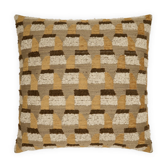 D.V. KAP HOME   24" x 24" Oxido Pillow - Honey Global, Textured    - 4207-H-2424