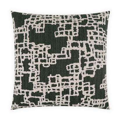 D.V. KAP HOME   24" x 24" Adessi Pillow - Charcoal Global, Abstract, Modern    - 4209-C-2424