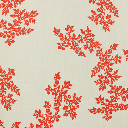 SCHUMACHER  RAOUL TEXTILES OCEAN FLOWERS PRINTS PRINTS PIMENTO   - 420N84