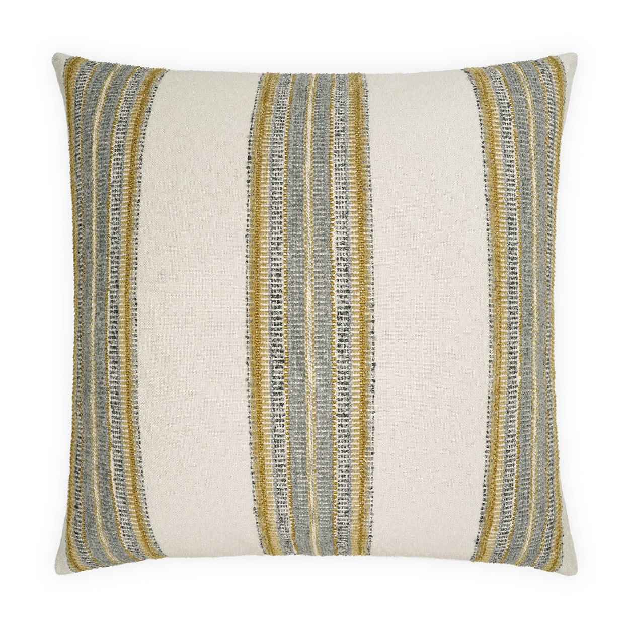 D.V. KAP HOME   24" x 24" Symi Pillow - Citrine Stripes    - 4210-C-2424