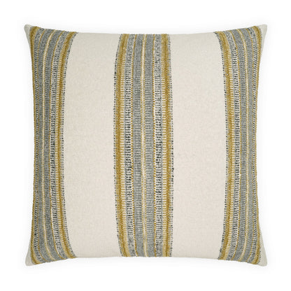 D.V. KAP HOME   24" x 24" Symi Pillow - Citrine Stripes    - 4210-C-2424