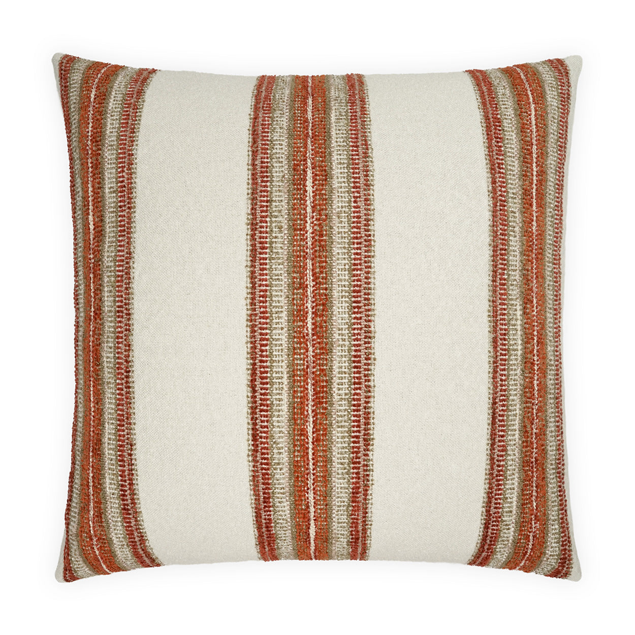 D.V. KAP HOME   24" x 24" Symi Pillow - Spice Stripes    - 4210-S-2424