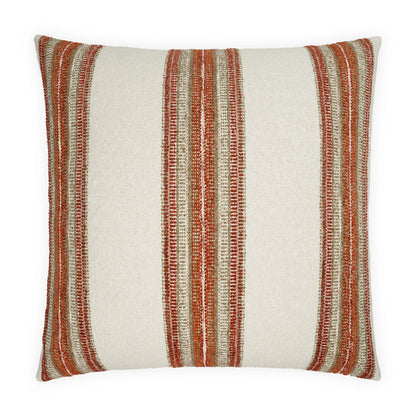 D.V. KAP HOME   24" x 24" Symi Pillow - Spice Stripes    - 4210-S-2424