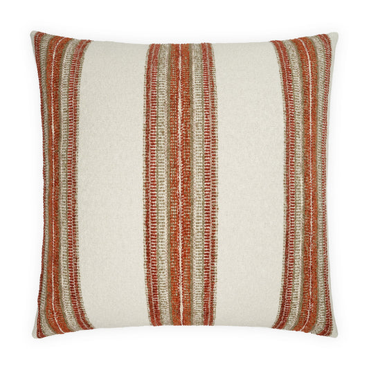D.V. KAP HOME   24" x 24" Symi Pillow - Spice Stripes    - 4210-S-2424
