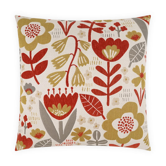 D.V. KAP HOME   24" x 24" Dutch Blossom Pillow Floral    - 4211-2424