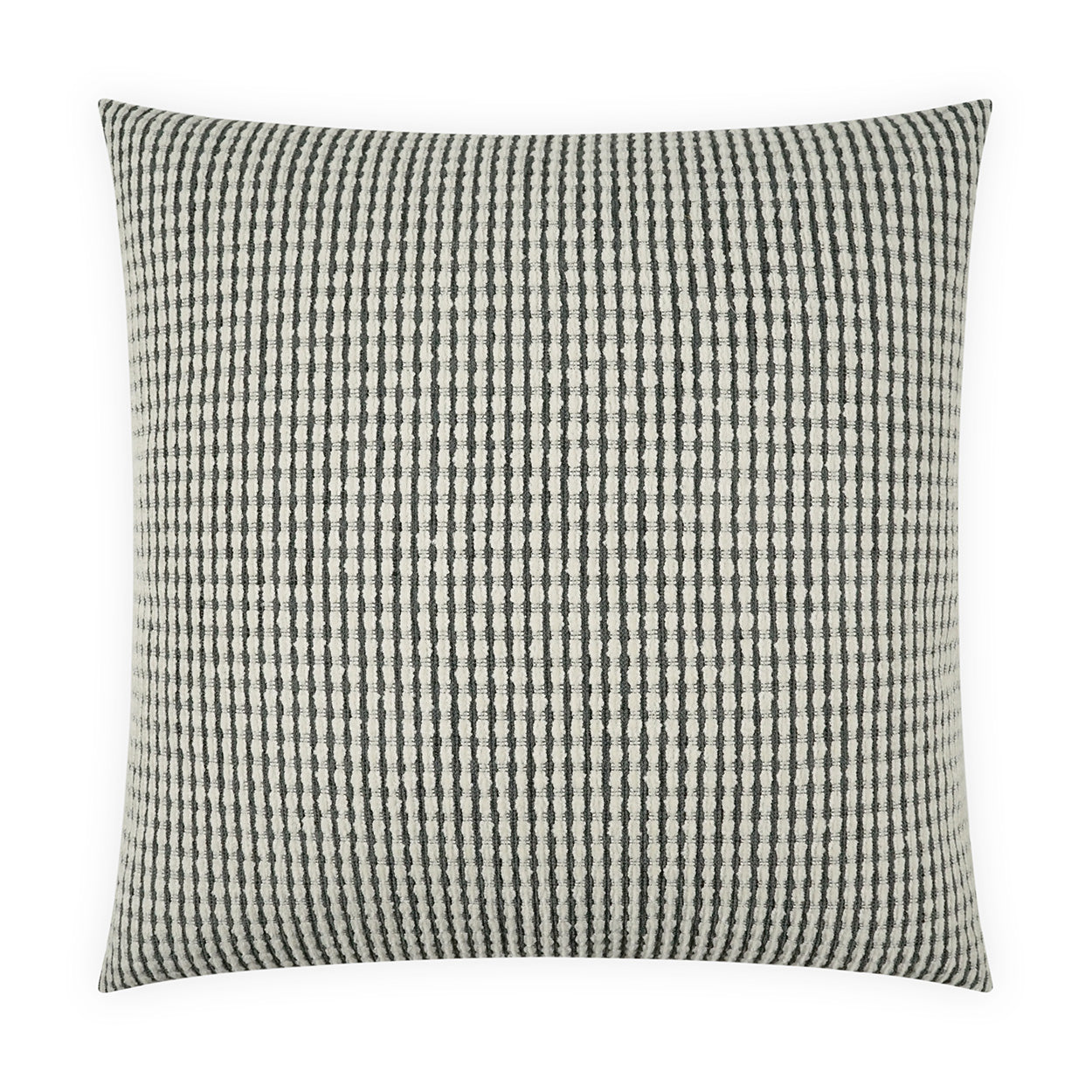 D.V. KAP HOME   24" x 24" Jabas Pillow - Ash Stripes, Global    - 4213-A-2424