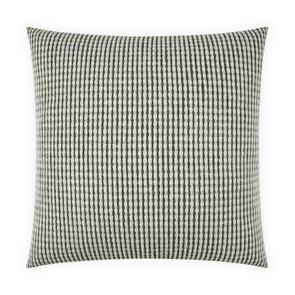 D.V. KAP HOME   24" x 24" Jabas Pillow - Ash Stripes, Global    - 4213-A-2424