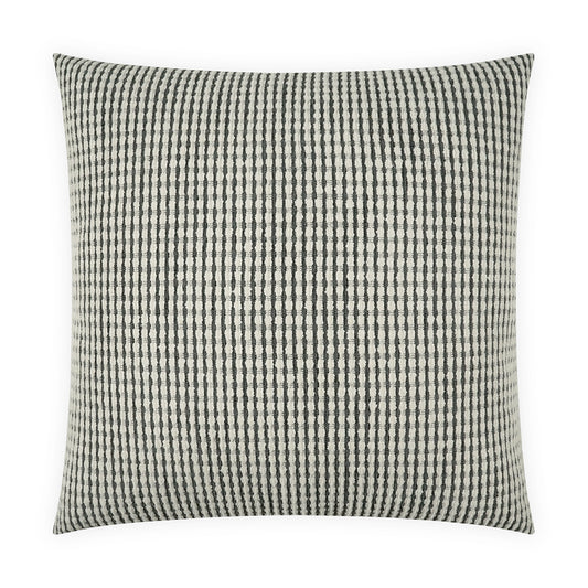 D.V. KAP HOME   24" x 24" Jabas Pillow - Ash Stripes, Global    - 4213-A-2424