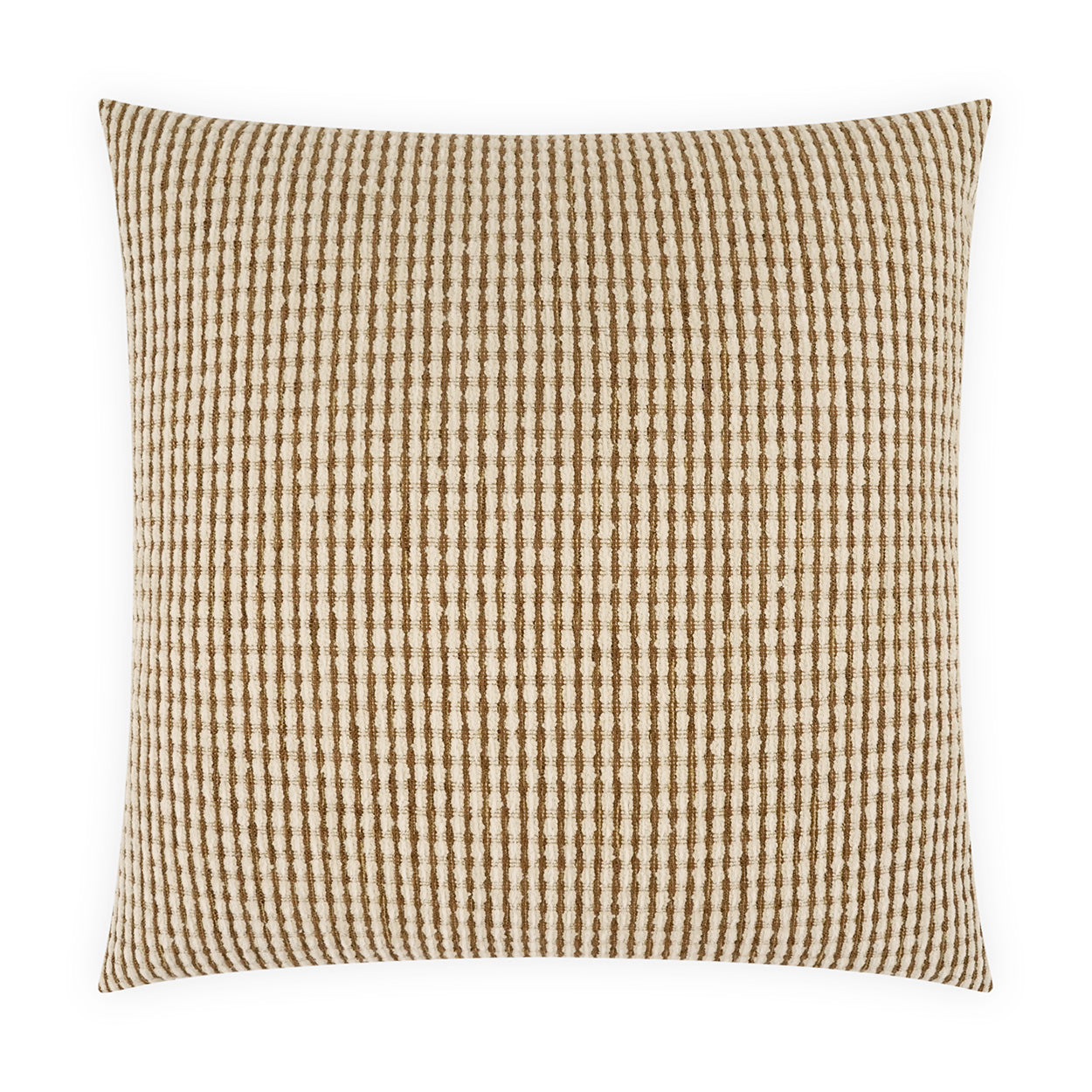 D.V. KAP HOME   24" x 24" Jabas Pillow - Cognac Stripes, Global    - 4213-C-2424