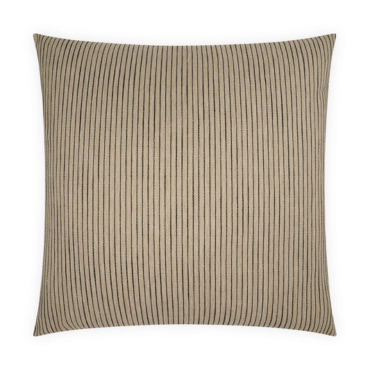 D.V. KAP HOME   24" x 24" Ahoy Pillow - Natural Stripes, Beach, Farmhouse    - 4214-N-2424