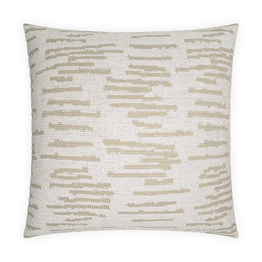 D.V. KAP HOME   24" x 24" Terre Pillow - Ivory Abstract, Global    - 4216-I-2424
