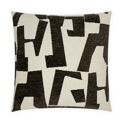 D.V. KAP HOME   24" x 24" Kerro Pillow - Espresso Modern, Global, Abstract    - 4217-E-2424