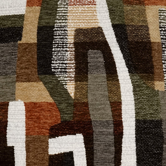D.V. KAP HOME 4219-YARD Sonali Fabric Global, Abstract, Modern  Brown, Multi   - Sonali