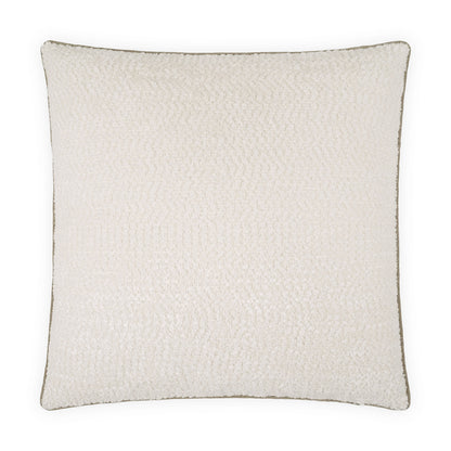 D.V. KAP HOME   24" x 24" Knubby Pillow - Ivory Solid, Textured    - 4220-I-2424