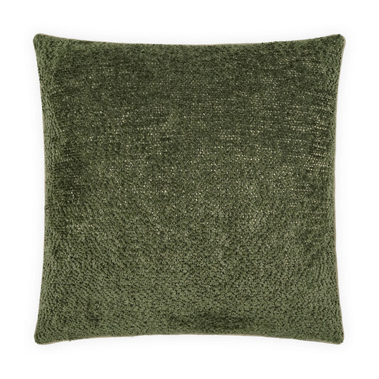 D.V. KAP HOME   24" x 24" Knubby Pillow - Moss Solid, Textured    - 4220-M-2424