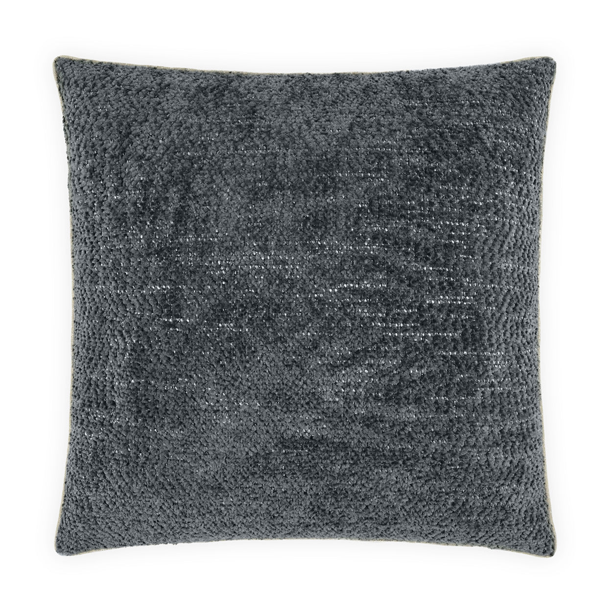 D.V. KAP HOME   24" x 24" Knubby Pillow - Slate Solid, Textured    - 4220-S-2424