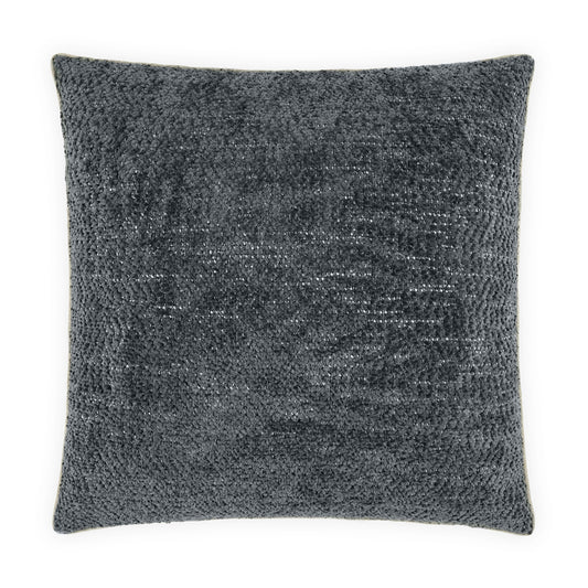 D.V. KAP HOME   24" x 24" Knubby Pillow - Slate Solid, Textured    - 4220-S-2424