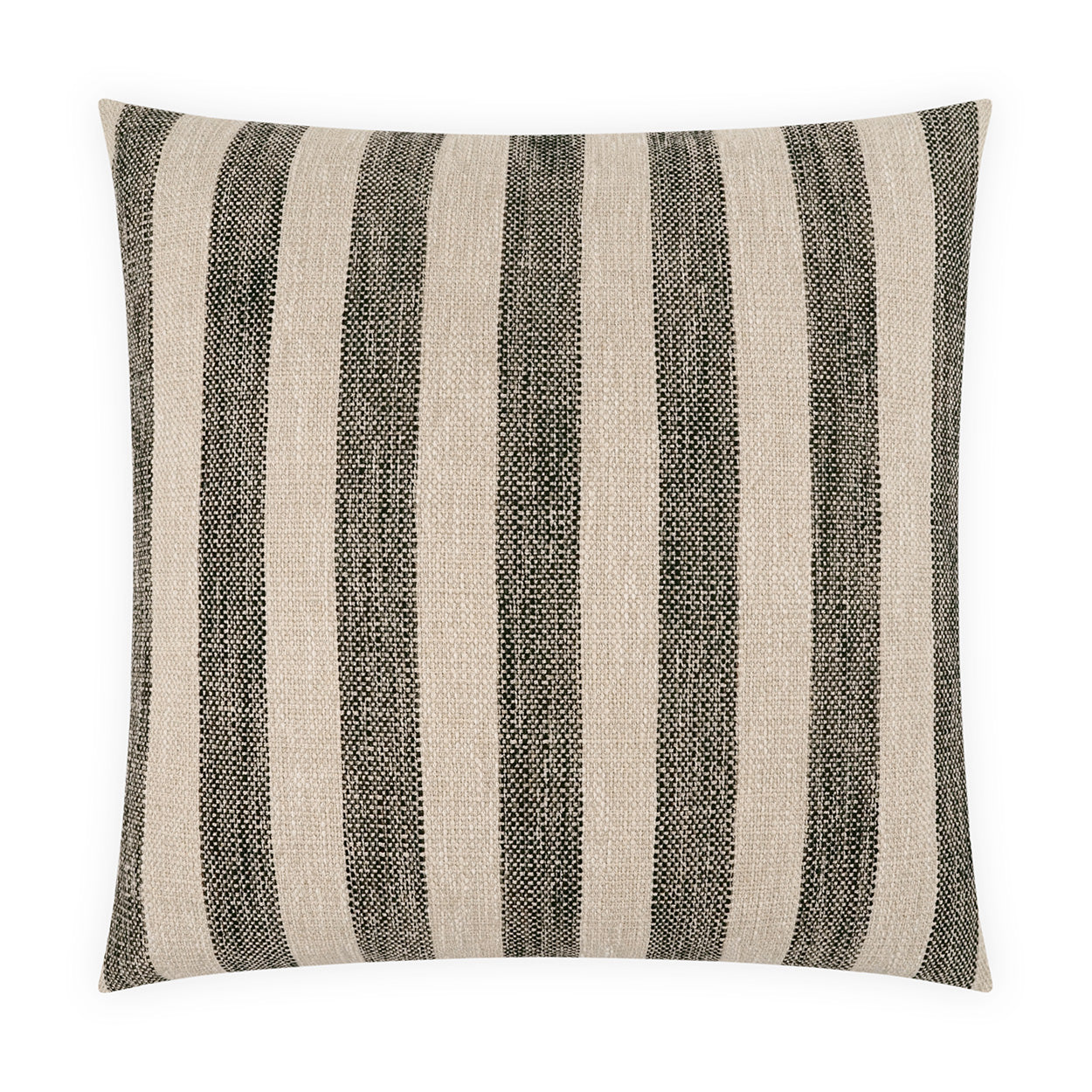 D.V. KAP HOME   24" x 24" Holton Pillow - Peppercorn Stripes, Beach    - 4221-P-2424