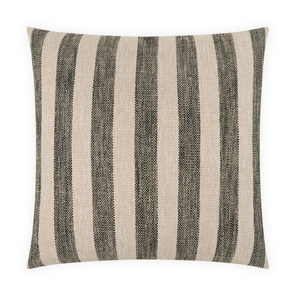 D.V. KAP HOME   24" x 24" Holton Pillow - Peppercorn Stripes, Beach    - 4221-P-2424