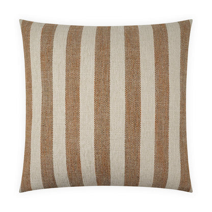 D.V. KAP HOME   24" x 24" Holton Pillow - Spice Stripes, Beach    - 4221-S-2424