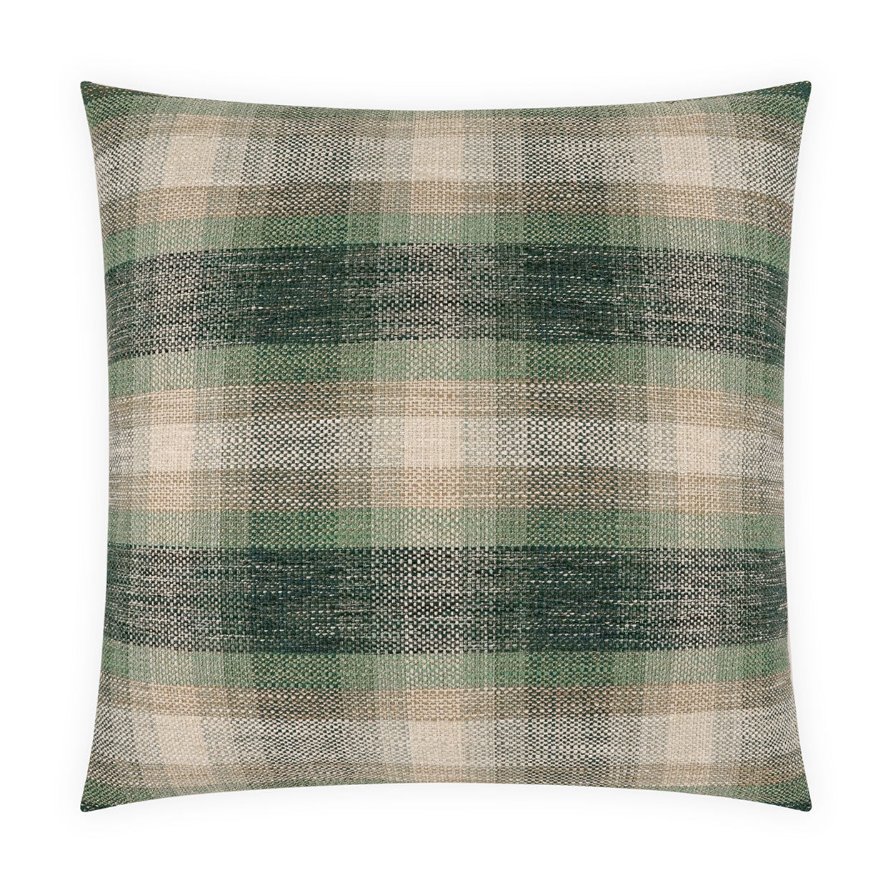 D.V. KAP HOME   24" x 24" Ouray Pillow - Aegean Plaid - Check, Traditional, Farmhouse    - 4222-A-2424