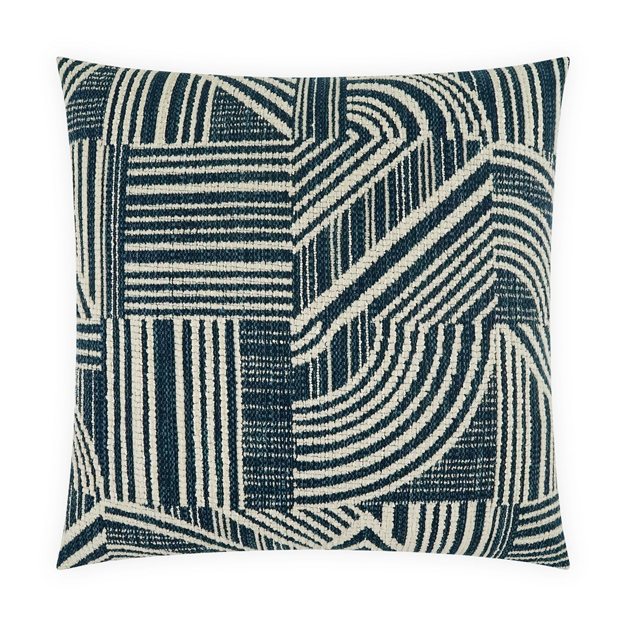 D.V. KAP HOME   24" x 24" Zaria Pillow - Azure Modern, Global, Abstract    - 4223-A-2424