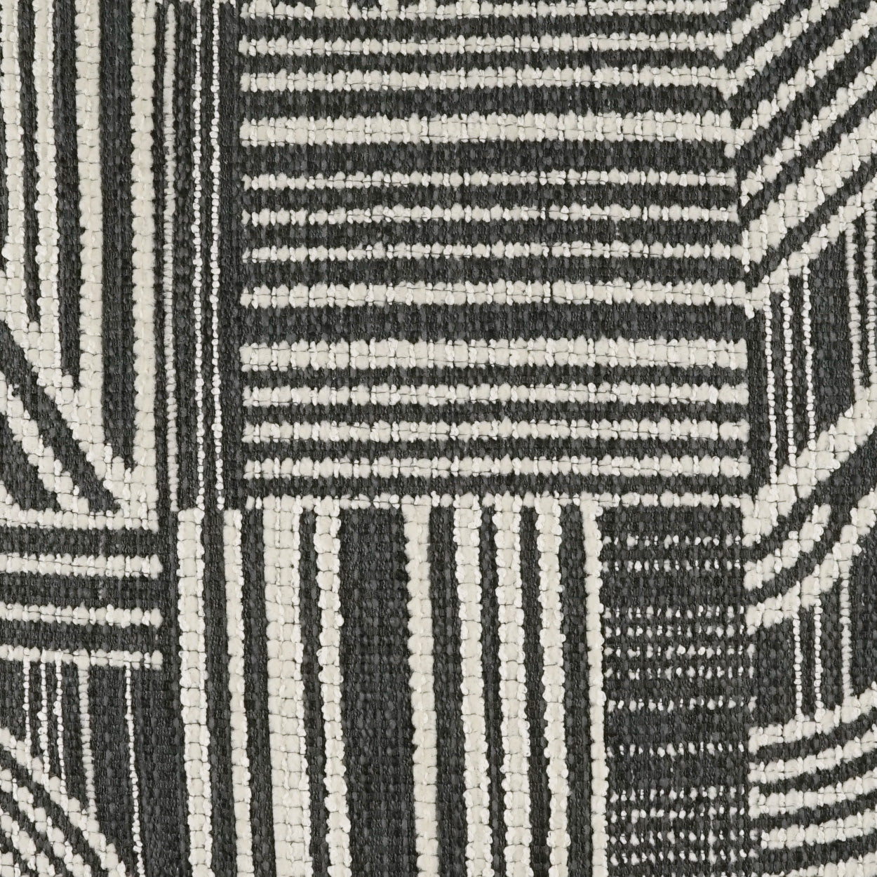 D.V. KAP HOME   24" x 24" Zaria Pillow - Charcoal Modern, Global, Abstract    - 4223-C-2424