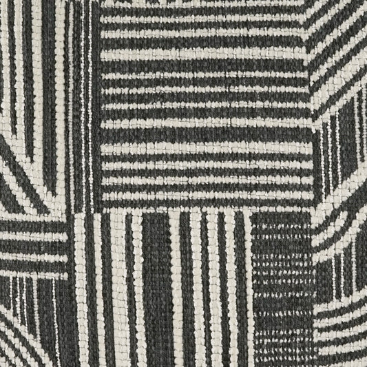 D.V. KAP HOME 4223-C-YARD Zaria Fabric - Charcoal Modern, Global, Abstract  Charcoal   - Zaria