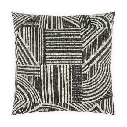 D.V. KAP HOME   24" x 24" Zaria Pillow - Charcoal Modern, Global, Abstract    - 4223-C-2424