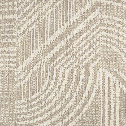 D.V. KAP HOME 4223-I-YARD Zaria Fabric - Ivory Modern, Global, Abstract  Ivory   - Zaria
