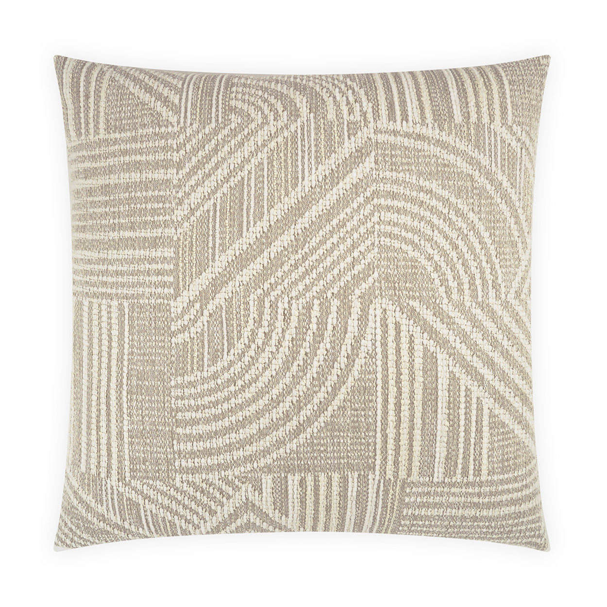 D.V. KAP HOME   24" x 24" Zaria Pillow - Ivory Modern, Global, Abstract    - 4223-I-2424