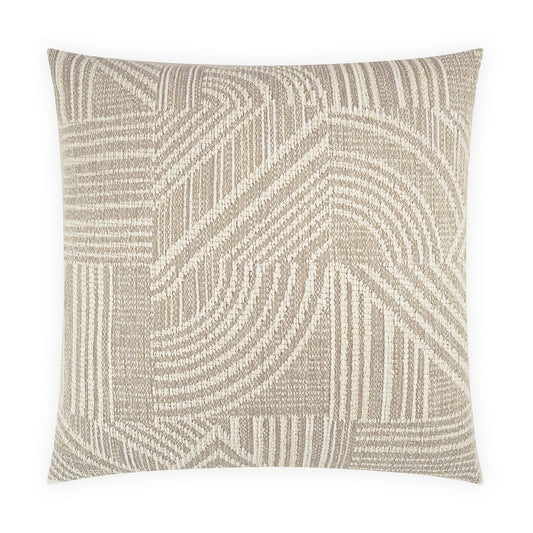 D.V. KAP HOME   24" x 24" Zaria Pillow - Ivory Modern, Global, Abstract    - 4223-I-2424